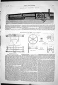 Old Print 1871 Braham Torpedo Boat Hodgson Wire Tramways Hamilton Weldon 19th