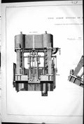 Antique Old Print 1871 Twin Screw Engines Steam Ship Magloria Allan Machinery