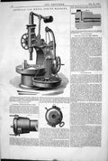 Old American Car Wheel Boring Machine Graham Breech-Loading Gun 1872 Victorian
