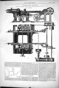 Old Dovetailing Machine Wood-Working Furness Liverpool 1872 Engineeri Victorian