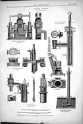 Old Bilge Pumps Plunger Oscillating Engines 1872 Engineering Instrume Victorian
