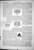 Antique Old Print *6022 1872 Development Armour Piercing Projectiles Diagrams