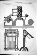 Old 1872 Engineering Walter Times Ing Machine International Exhibitio Victorian