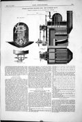 Old 1872 Engineering Steam Launch Engines Russian Navy Crichton Finla Victorian