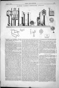 Antique Old Print 1872 Professor Palmieri Seismographic Apparatus Instruments