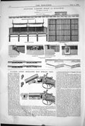 Old Print 1872 Proposed Landing Stage Seacombe Walker Bolt Fowling Piece 19th