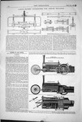 Old 1872 Engineering Long Patent Governors Steam Engines Road Steamer Victorian