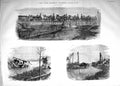 Original Old Antique Print 1872 Engineering Railway Accident Nice France Train