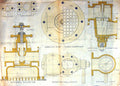 Antique Print 1872 Kingston Feed Plug Valves Engines Plan Elevation Flange