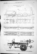 Old Engineering 1874 Heberlein Brake Railway Train Carriage Machinery Victorian