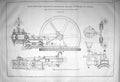 Old Print 1874 High-Pressure Expansive Condensing Engine Vienna Scheller 19th
