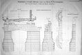 Old 1874 Plan Proposed Liteynoy Bridge River Neva Petersburg OrdishVictorian