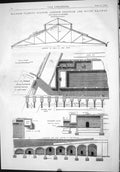 Old Engineering 1874 Holborn Viaduct Station London Chatham Dover Rai Victorian