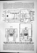 Old Engineering 1874 Diagram Boiler Machinery Tank Filler Instruments Victorian