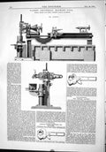 Old Print 1874 Patent Universal Machine Tool Donald Atkey Comber Spanners 19th