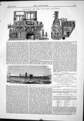 Old Engineering 1874 Engines Stevens Battery Machinery Ships Machiner Victorian