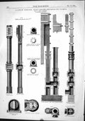Antique Old Print 84-Inch Engine Clay Cross Details Pumps Howe Machinery 1874