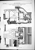 Antique Print Engineering 1874 Stone Crushing Mills Bardon Gemson Machinery