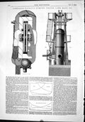 Old 1874 Compound Rotative Pumping Engine Lynn Mass Pressure Cylinder Victorian