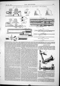 Antique Print 1874 System Railway Switches Machinery Hydraulic Jack Priming