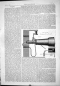Antique Old Print 1875 Pneumatic Apparatus Loading Guns Fog Signal Machinery
