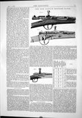 Original Old Antique Print Engineering 1875 New French Military Rifle Weapons