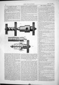 Antique Old Print 1875 Power Couplings Rolling Mills Machinery Varley Furness