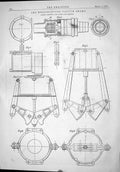 Old Print Westinghouse Vacuum Brake Railway Trains Brighton Diagrams 1875 19th