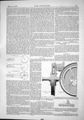 Antique Old Print 1875 Diagrams Low Pressure Engine Wheel Tires Permanent Way