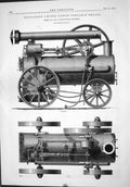 Old Engineering 1875 High-Speed 8-Horse Power Portable Engine Machine Victorian