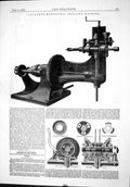 Old Lavater Horizontal Drilling Machine 1875 Friction Clutches Risdon Victorian