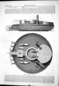 Old Antique Print Engineering Russian Cyclads Novgorod 1876 Reed Diagram 19th