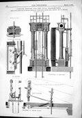 Old Print Cornish Engine Hull Waterworks Smith Pender Millwall Bells 1876 19th