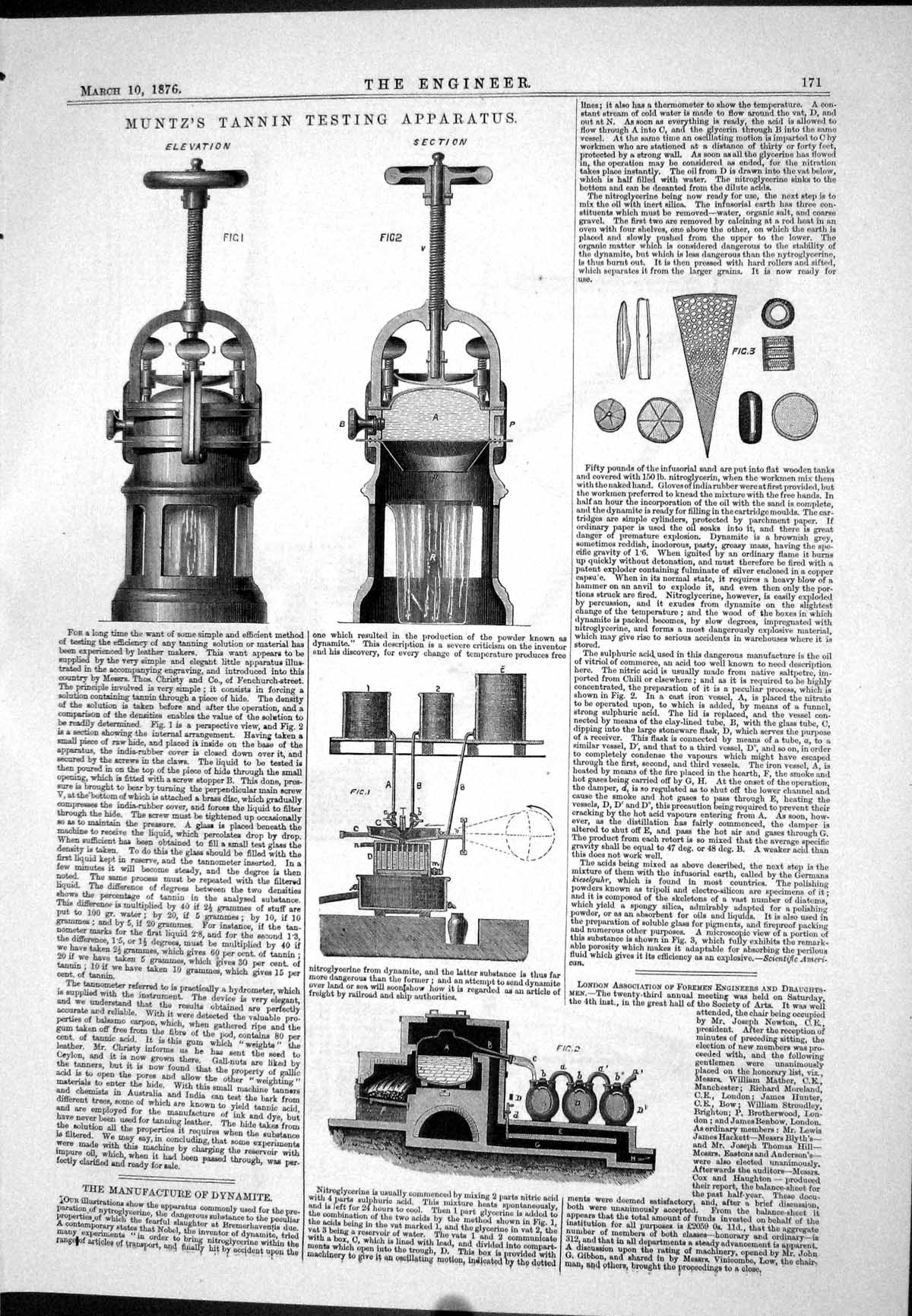 Old Engineering Muntz Tannin Testing Apparatus Dynamite Manufacture