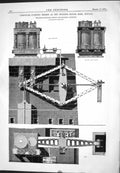 Old Print Compound Pumping Engine Belcher Silver Mine Nevada Risdon 1876 19th