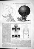 Old Print Brown Exhaust Steam Confection Pan Engine Chamber 1876 Dewrance 19th