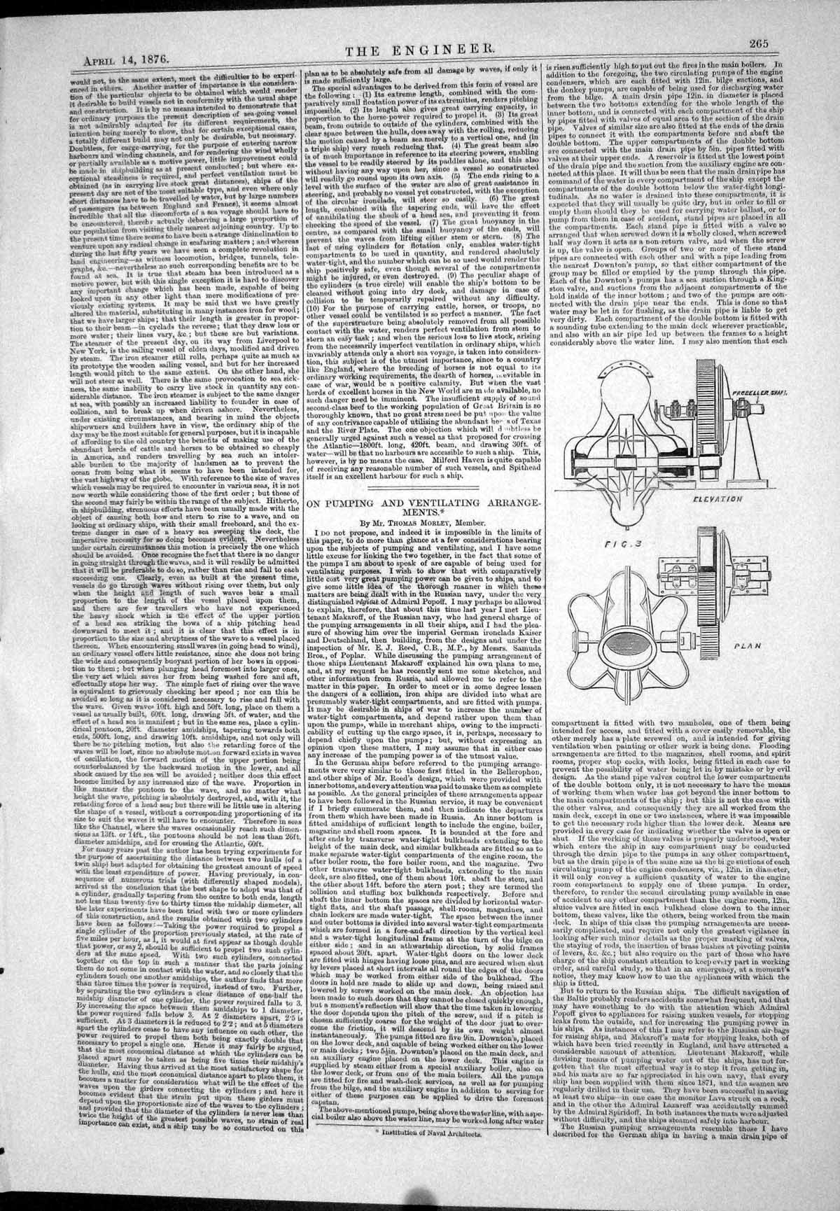 Old Pumping Ventilating Morley Arrangments Spence 1876 Seacocks Steam Victorian
