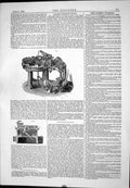 Old Beyer Frederick Charles Patent Journal Machine Kings College 1876 Victorian