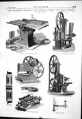 Old Philadelphia Exhibition Wood-Working Machinery Railway Wheels 187 Victorian