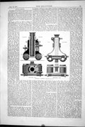 Old 1877 Engineering Harrison Compond Jack Instruments Sectional Plan Victorian