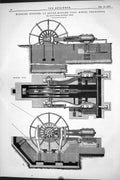 Antique Print 1877 Winding Engines Sacre-Madame Coal Mines Charleroi Carels