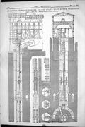 Antique Print 1877 Rotative Pumping Engine State Salt Mines Segeberg Riehn 19th