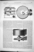 Old Print Machinery 1877 Engineering Hoe Continuous Web Ing Fing Machine 19th