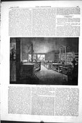 Old 1877 Engineering Interior Watt Room Heathfield Machinery Instrume Victorian