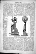 Antique Old Print Sholl'S Pneumatic Hammer Front Elevation 1877 Engineering