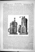 Original Old Antique Print 1877 Engineering Shank'S Vertical Engine Machinery