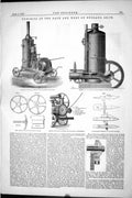 Old Print 1877 Exhibits Bath England Show Hindley Engine Gibbons Bown May 19th
