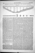 Antique Old Print 1877 Engineering Plan Rouchat Viaduct Paris Orleans Railway