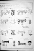 Antique Old Print 1877 Gresham Craven'S Improved Injectors Locomotive Railway