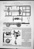 Antique Print 1877 Phillips Tram-Car Break How Re-Bore Ends Steam Cylinders